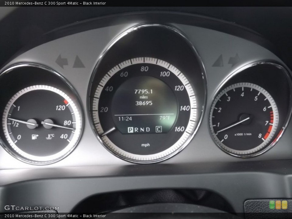 Black Interior Gauges for the 2010 Mercedes-Benz C 300 Sport 4Matic #93583287