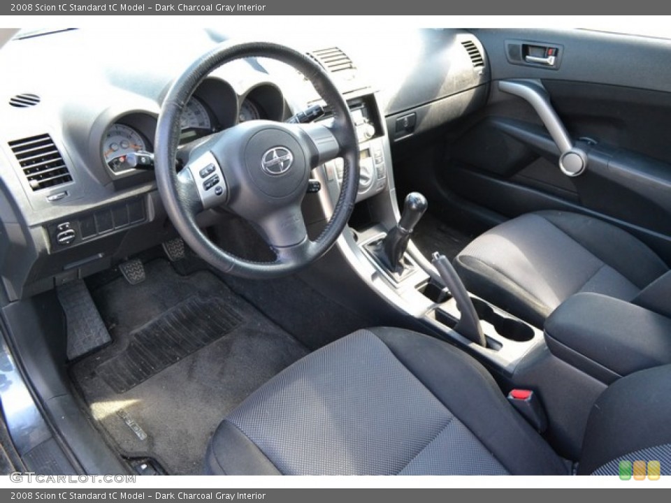 Dark Charcoal Gray Interior Photo for the 2008 Scion tC  #93585858