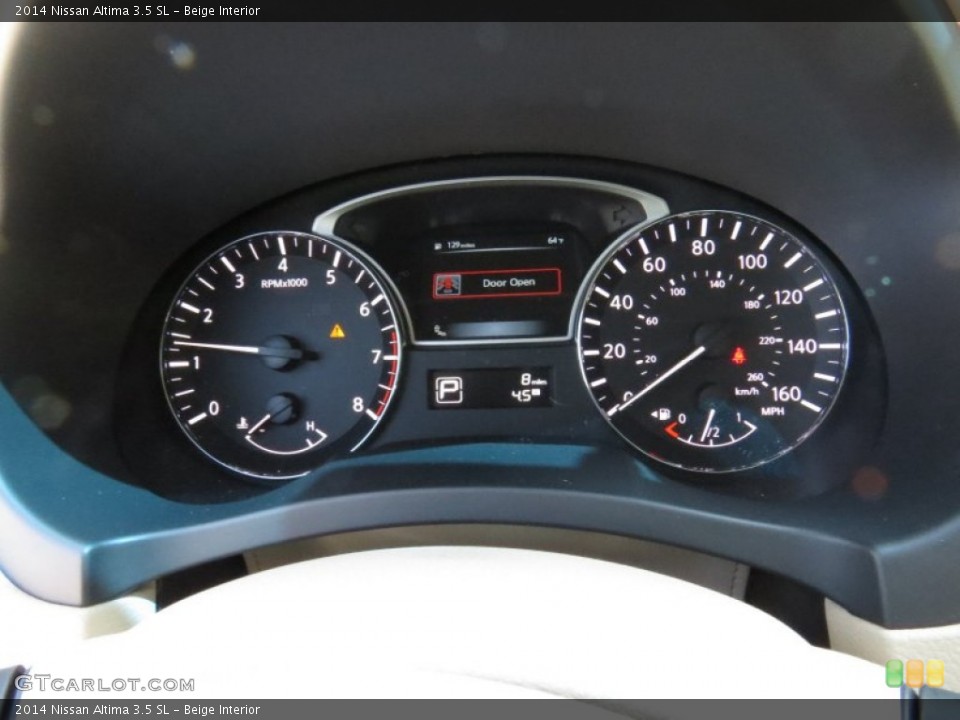 Beige Interior Gauges for the 2014 Nissan Altima 3.5 SL #93587892