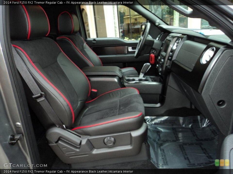 FX Appearance Black Leather/Alcantara Interior Front Seat for the 2014 Ford F150 FX2 Tremor Regular Cab #93590283