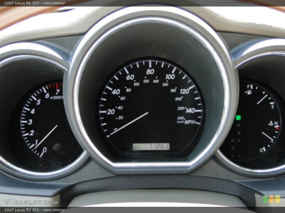 Ivory Interior Gauges for the 2007 Lexus RX 350 #93601926