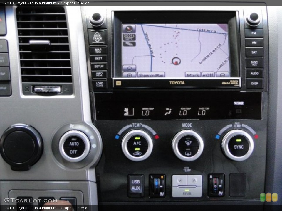 Graphite Interior Controls for the 2010 Toyota Sequoia Platinum #93602796