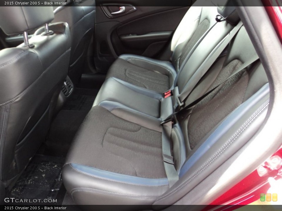 Black Interior Rear Seat for the 2015 Chrysler 200 S #93613345