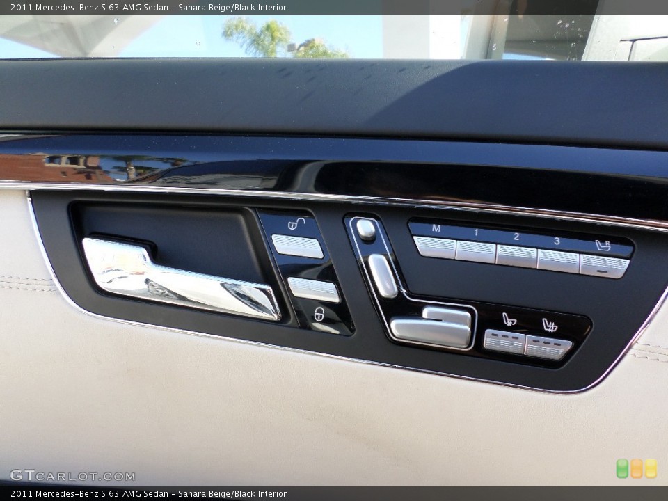 Sahara Beige/Black Interior Controls for the 2011 Mercedes-Benz S 63 AMG Sedan #93615077