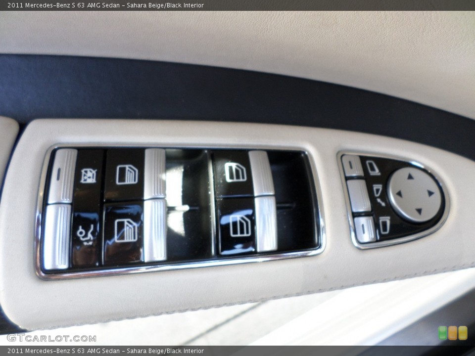 Sahara Beige/Black Interior Controls for the 2011 Mercedes-Benz S 63 AMG Sedan #93615121