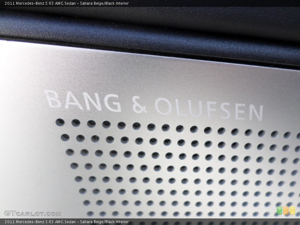 Sahara Beige/Black Interior Audio System for the 2011 Mercedes-Benz S 63 AMG Sedan #93615151