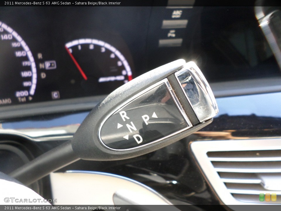 Sahara Beige/Black Interior Transmission for the 2011 Mercedes-Benz S 63 AMG Sedan #93615217