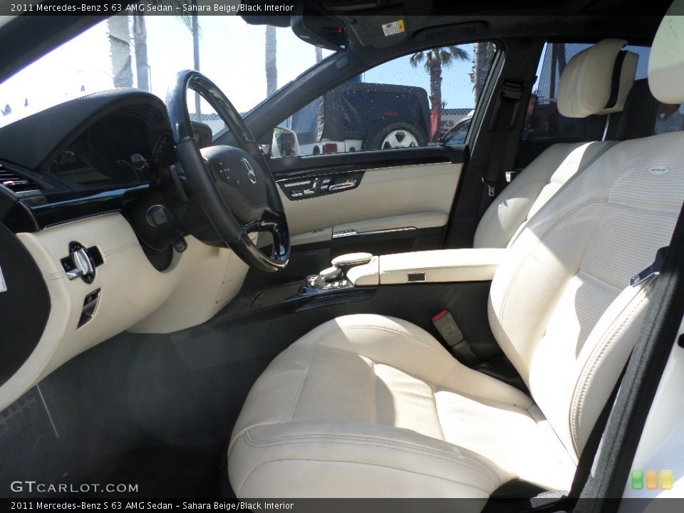 Sahara Beige/Black Interior Front Seat for the 2011 Mercedes-Benz S 63 AMG Sedan #93615466
