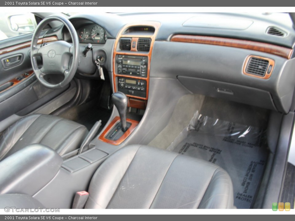 Charcoal Interior Dashboard for the 2001 Toyota Solara SE V6 Coupe #93617371