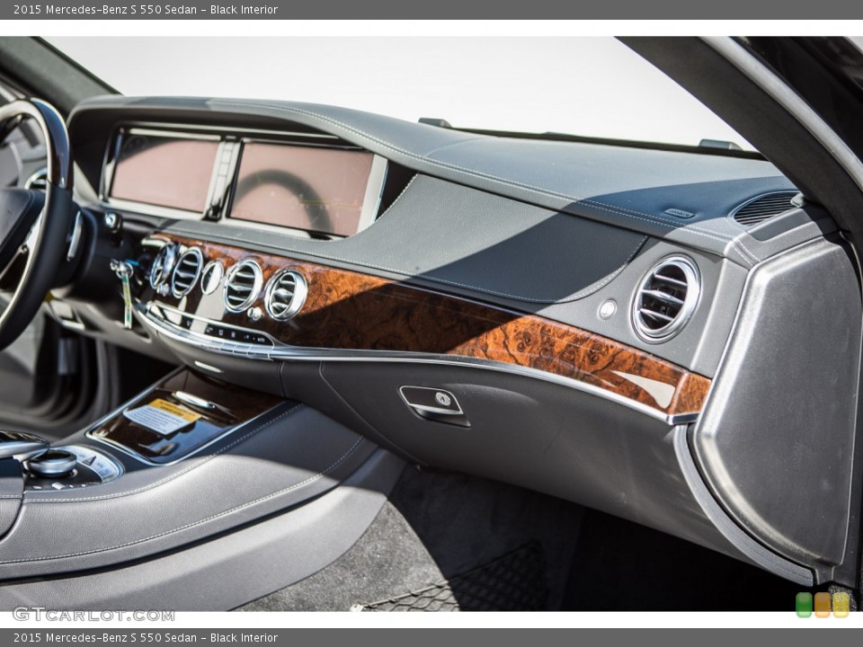 Black Interior Dashboard for the 2015 Mercedes-Benz S 550 Sedan #93620380