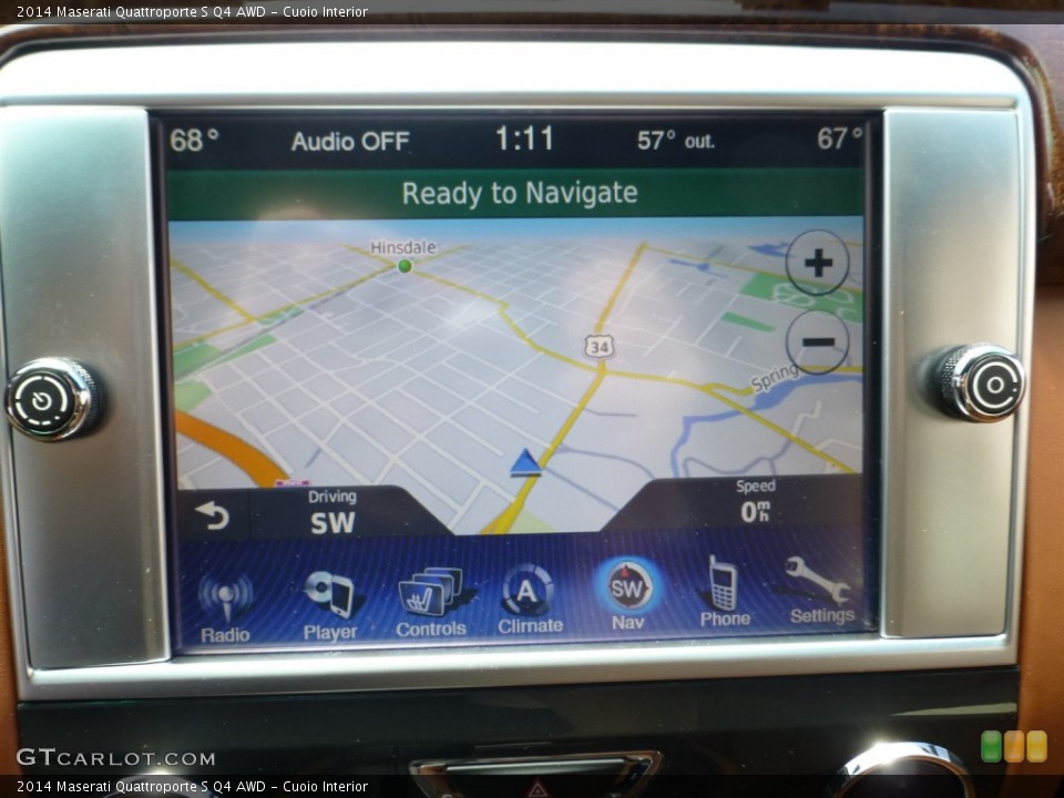 Cuoio Interior Navigation for the 2014 Maserati Quattroporte S Q4 AWD #93621541