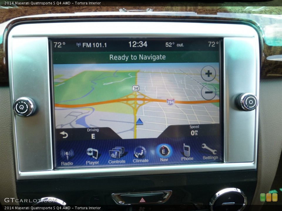 Tortora Interior Navigation for the 2014 Maserati Quattroporte S Q4 AWD #93621889