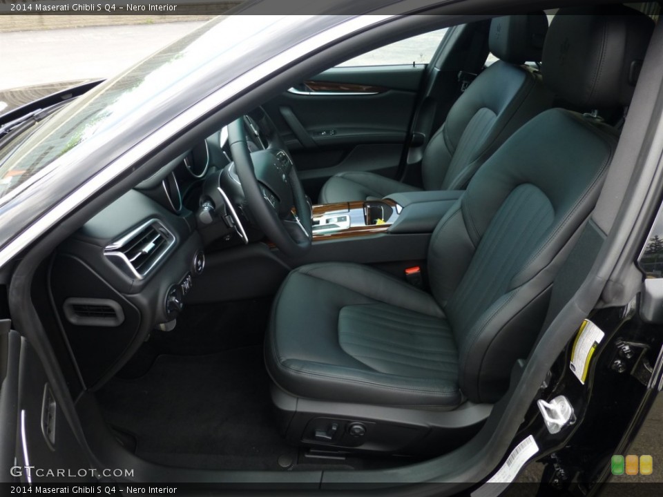 Nero Interior Front Seat for the 2014 Maserati Ghibli S Q4 #93622762