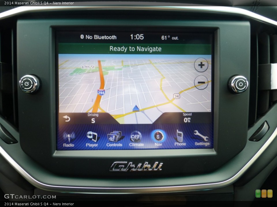 Nero Interior Navigation for the 2014 Maserati Ghibli S Q4 #93622837