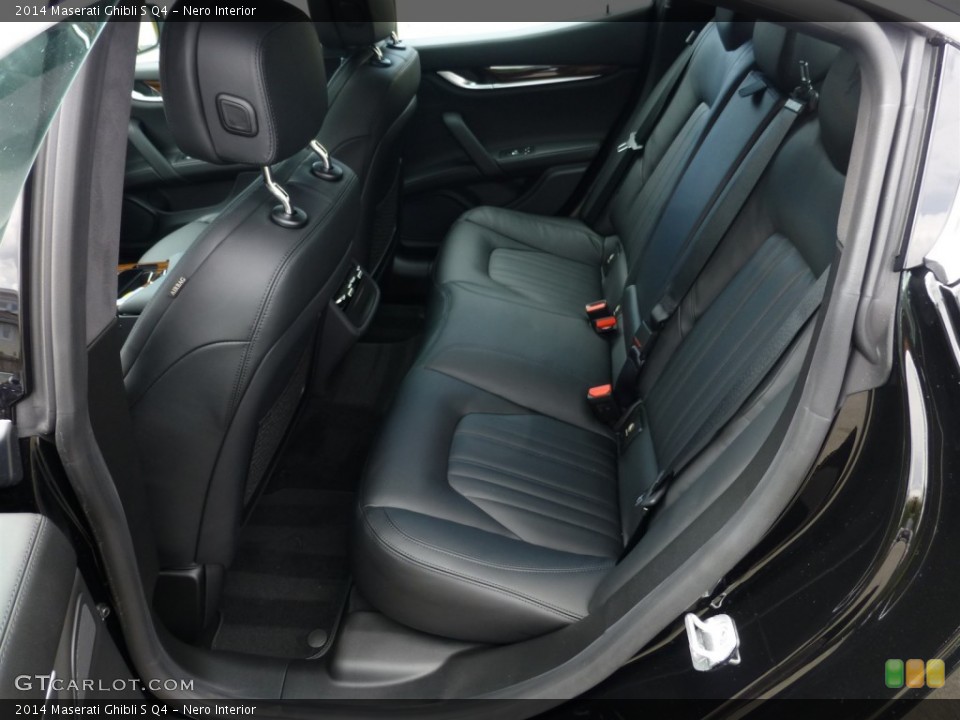 Nero Interior Rear Seat for the 2014 Maserati Ghibli S Q4 #93622885