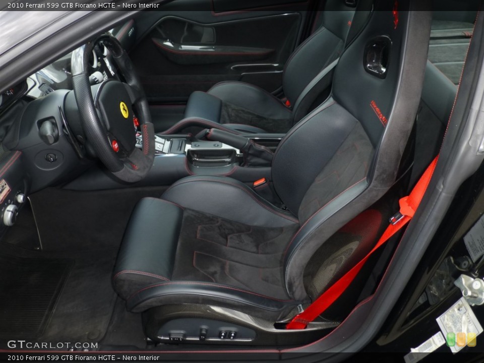 Nero Interior Front Seat for the 2010 Ferrari 599 GTB Fiorano HGTE #93623875