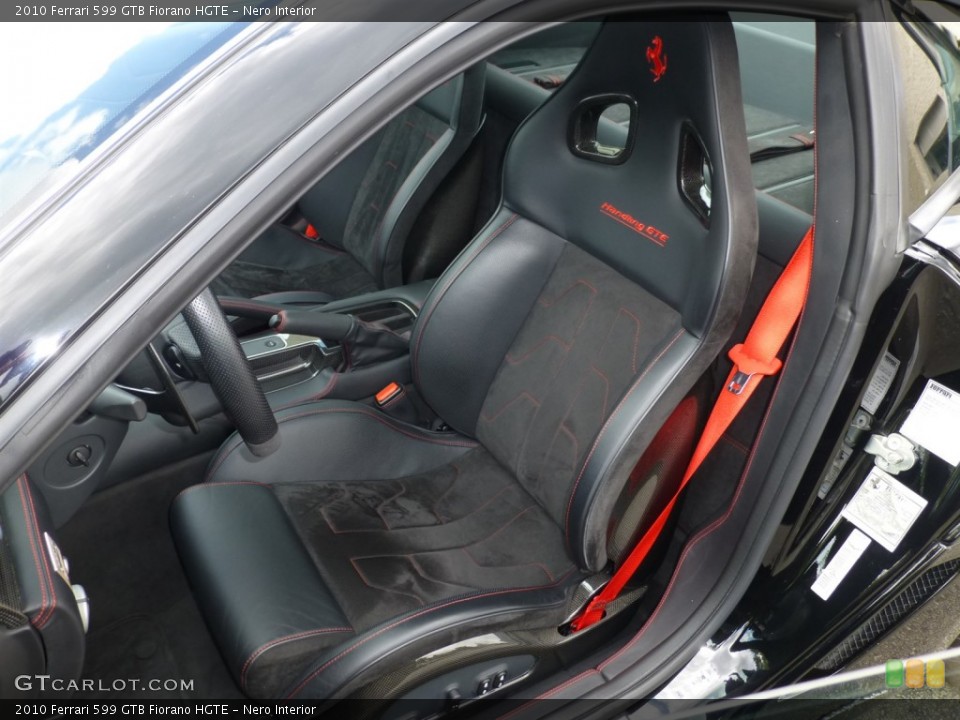 Nero Interior Front Seat for the 2010 Ferrari 599 GTB Fiorano HGTE #93623890