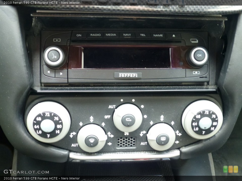 Nero Interior Controls for the 2010 Ferrari 599 GTB Fiorano HGTE #93623950