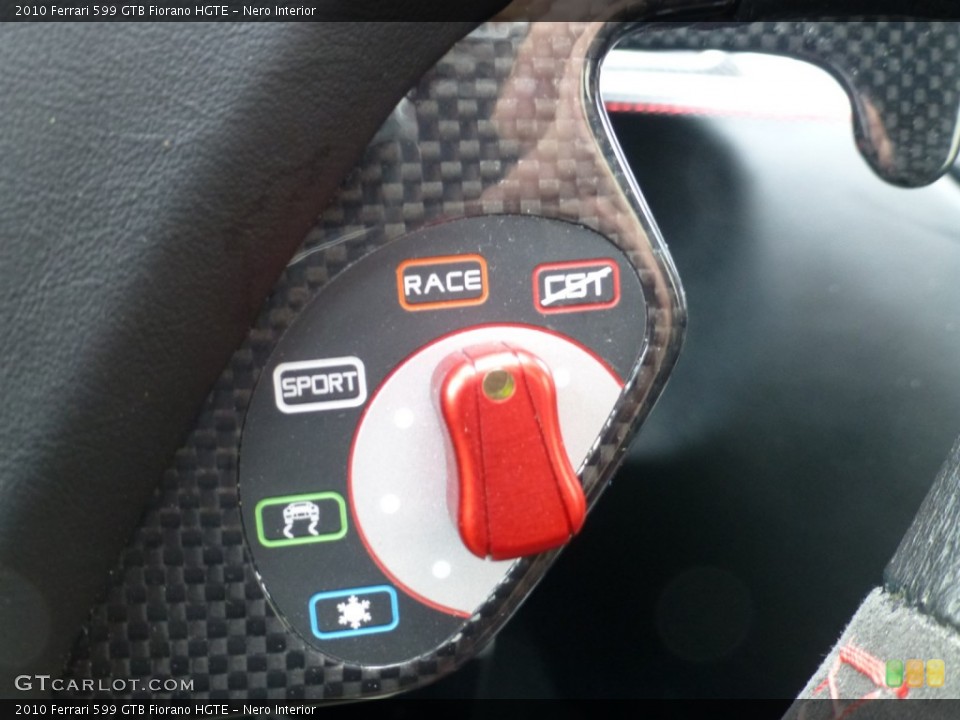 Nero Interior Controls for the 2010 Ferrari 599 GTB Fiorano HGTE #93623977