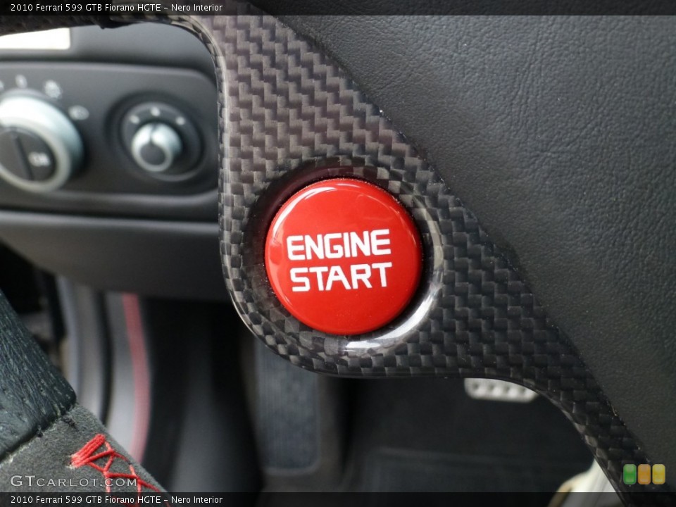 Nero Interior Controls for the 2010 Ferrari 599 GTB Fiorano HGTE #93623992