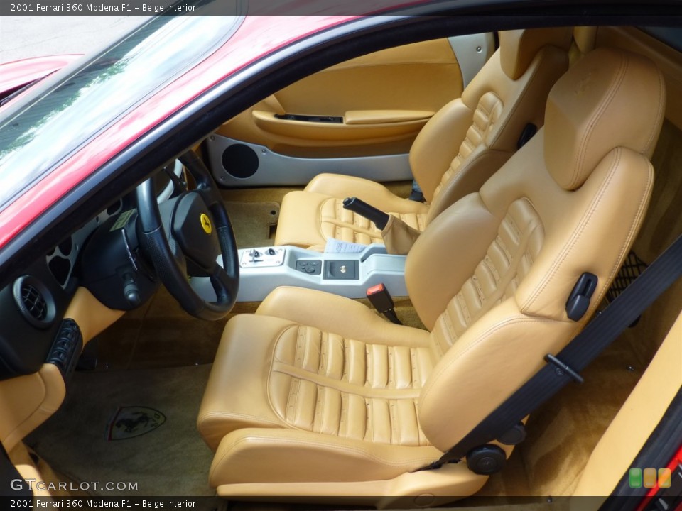 Beige Interior Front Seat for the 2001 Ferrari 360 Modena F1 #93629880