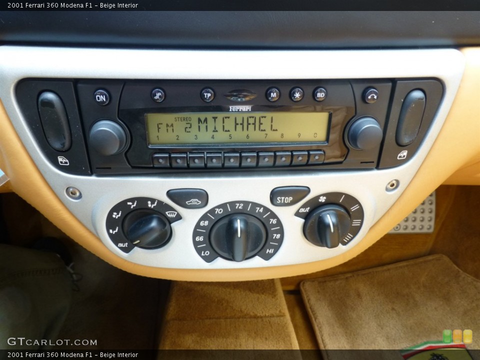 Beige Interior Audio System for the 2001 Ferrari 360 Modena F1 #93630027