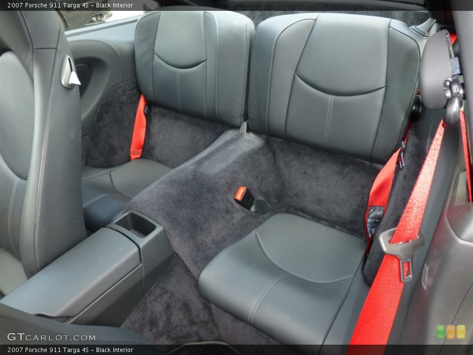 Black Interior Rear Seat for the 2007 Porsche 911 Targa 4S #93630456