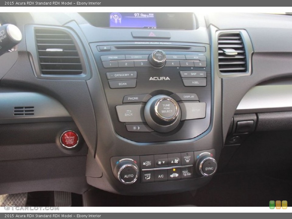 Ebony Interior Controls for the 2015 Acura RDX  #93639613