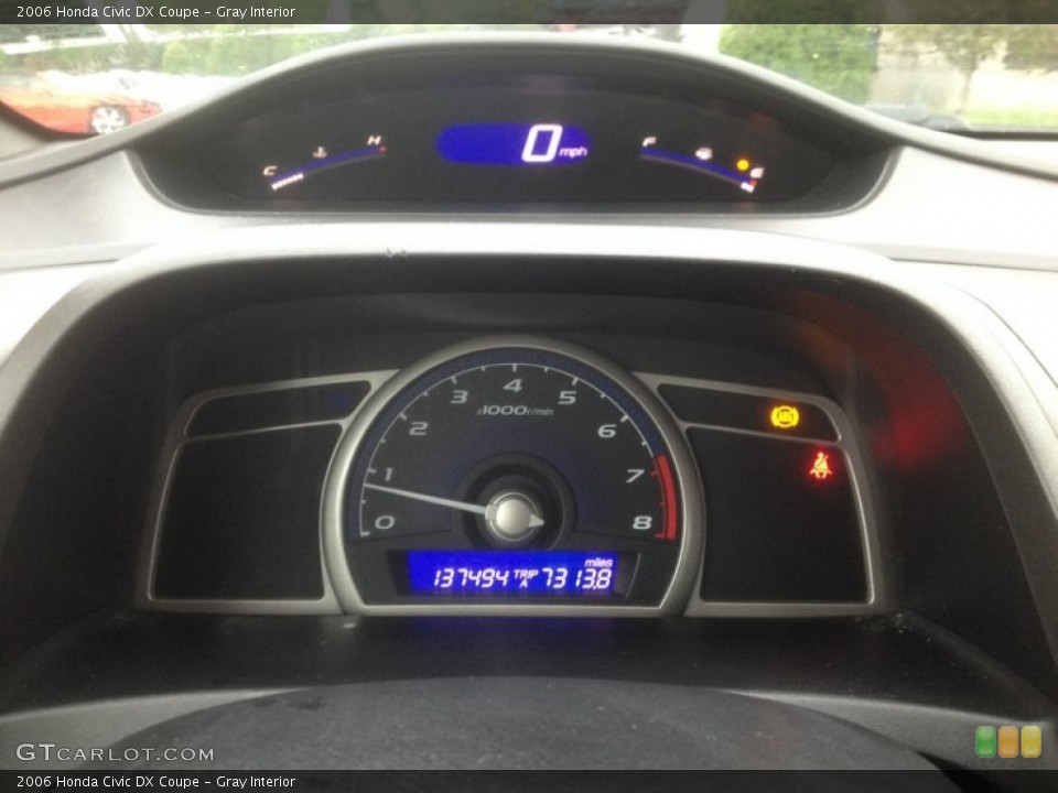 Gray Interior Gauges for the 2006 Honda Civic DX Coupe #93642664