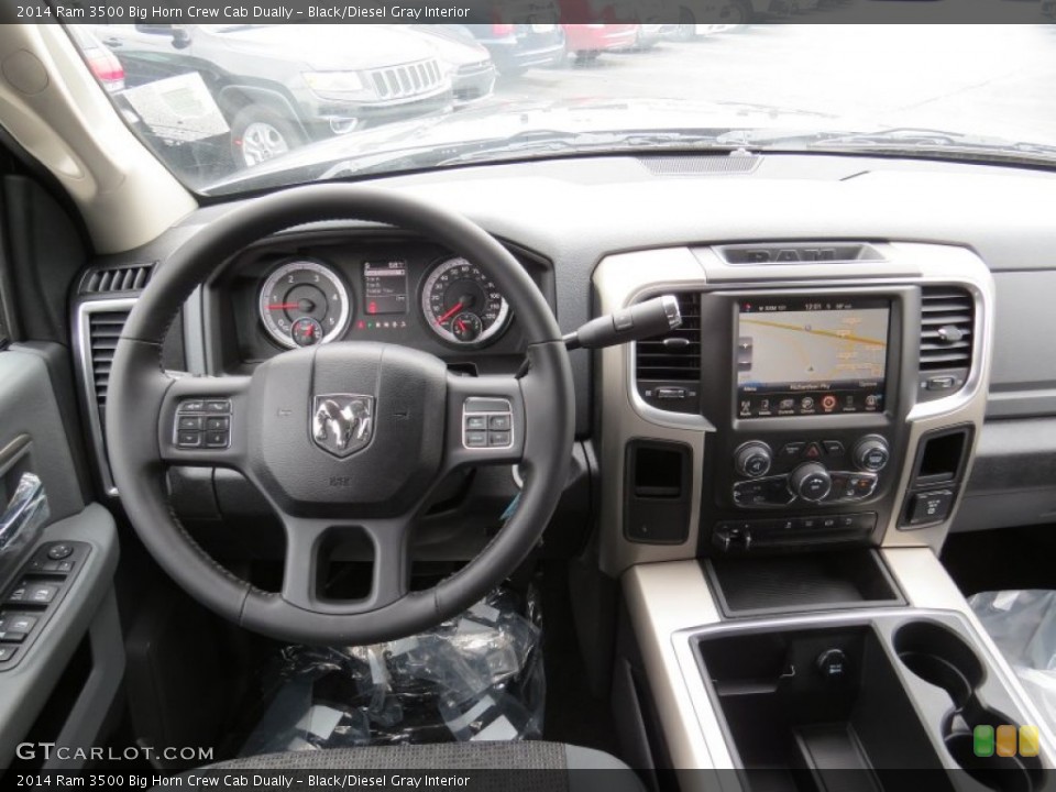 Black/Diesel Gray Interior Dashboard for the 2014 Ram 3500 Big Horn Crew Cab Dually #93645211