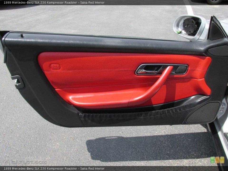 Salsa Red Interior Door Panel for the 1999 Mercedes-Benz SLK 230 Kompressor Roadster #93646558