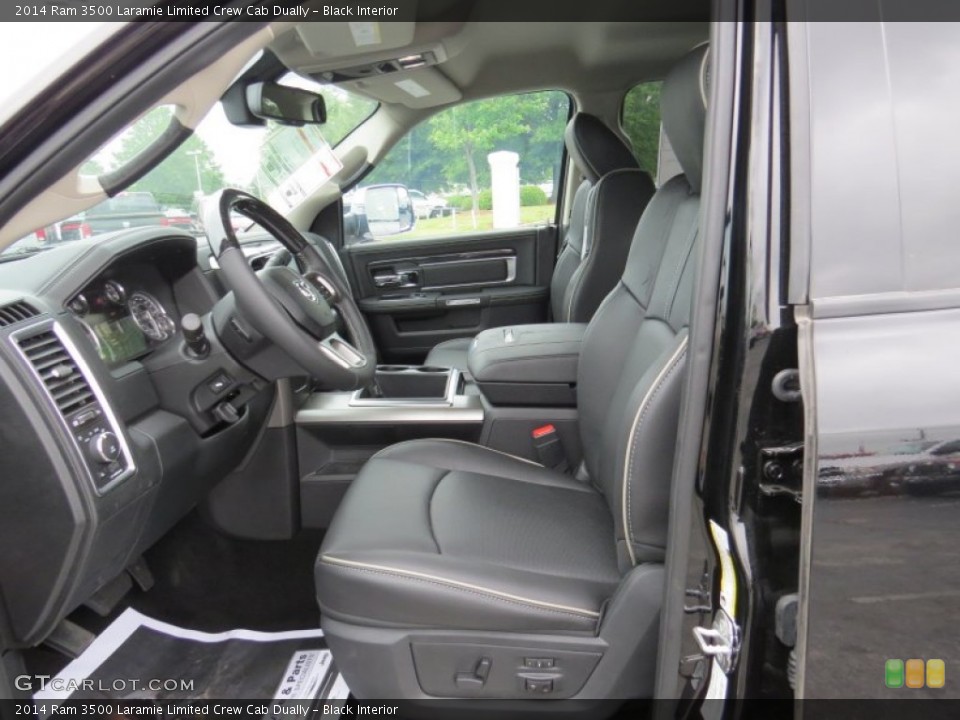 Black Interior Photo for the 2014 Ram 3500 Laramie Limited Crew Cab Dually #93648322