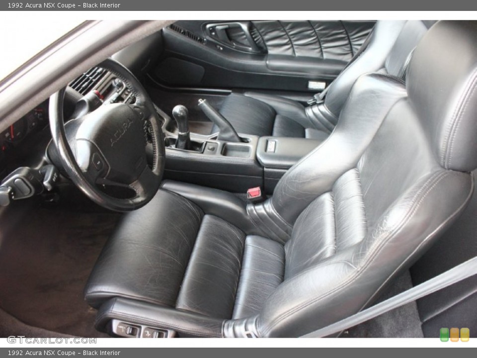 Black Interior Front Seat for the 1992 Acura NSX Coupe #93650385