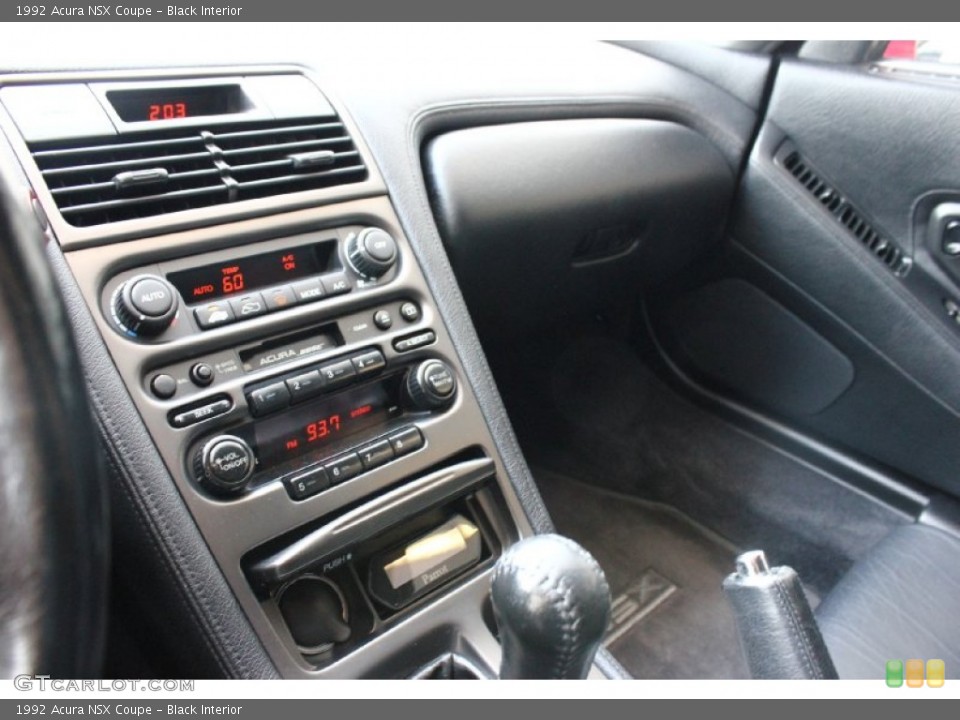 Black Interior Controls for the 1992 Acura NSX Coupe #93650407