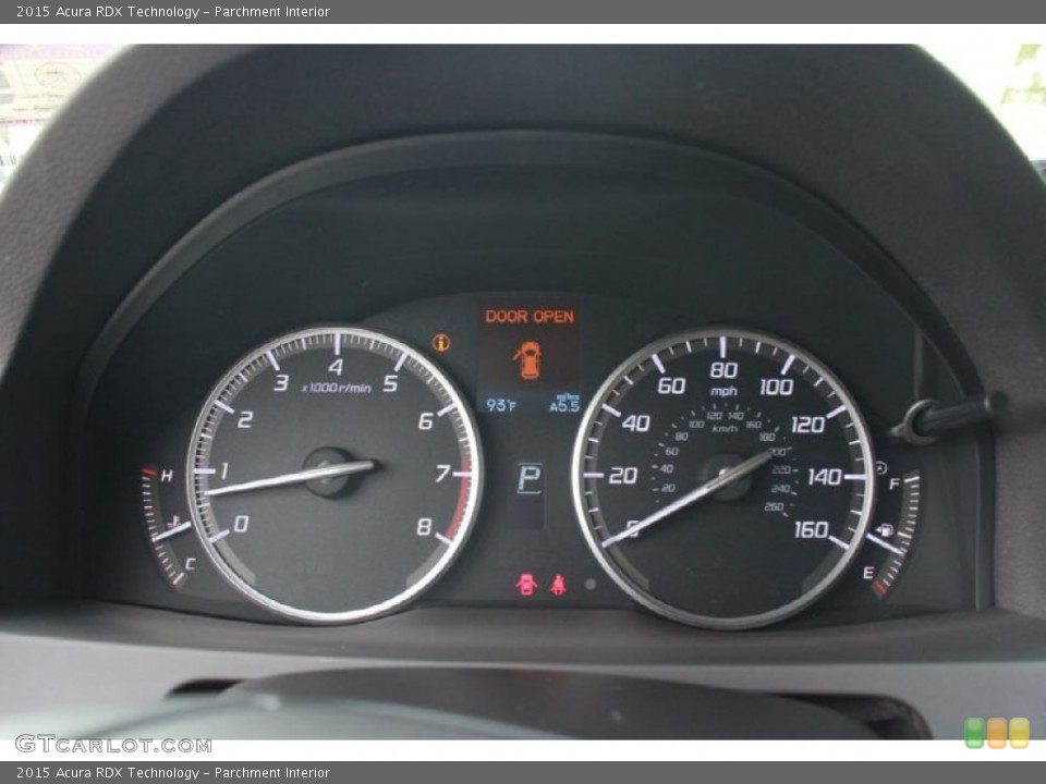 Parchment Interior Gauges for the 2015 Acura RDX Technology #93652901