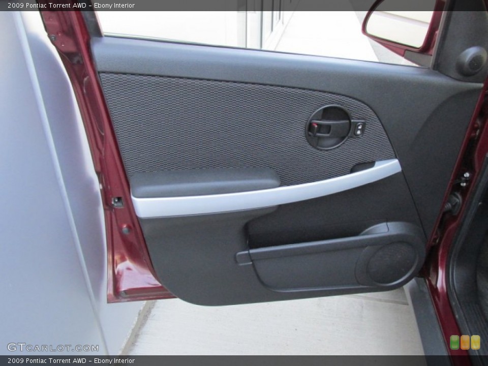 Ebony Interior Door Panel for the 2009 Pontiac Torrent AWD #93657903