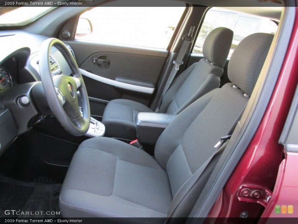 Ebony Interior Photo for the 2009 Pontiac Torrent AWD #93657952