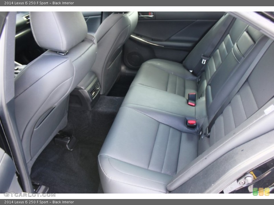 Black Interior Rear Seat for the 2014 Lexus IS 250 F Sport #93661900