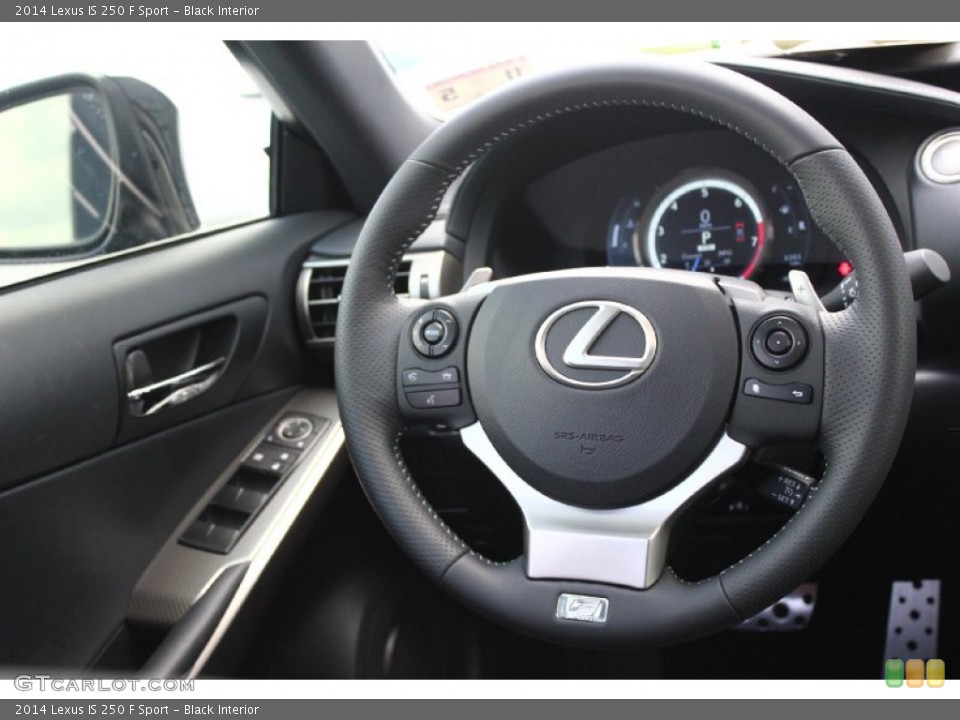 Black Interior Steering Wheel for the 2014 Lexus IS 250 F Sport #93661930