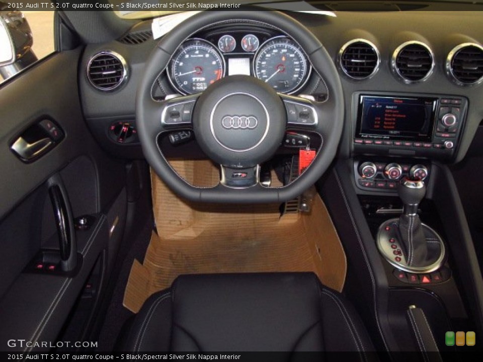 S Black/Spectral Silver Silk Nappa Interior Dashboard for the 2015 Audi TT S 2.0T quattro Coupe #93662290