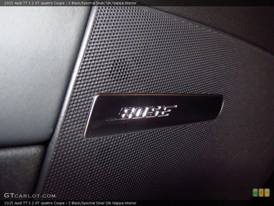 S Black/Spectral Silver Silk Nappa Interior Audio System for the 2015 Audi TT S 2.0T quattro Coupe #93662353