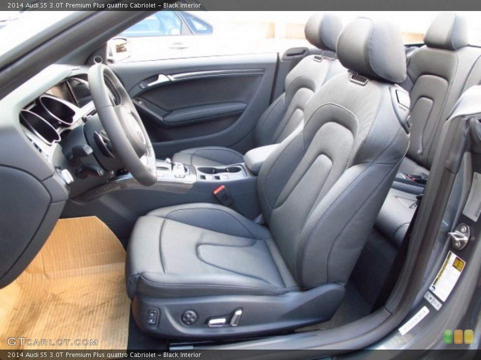 Black Interior Front Seat for the 2014 Audi S5 3.0T Premium Plus quattro Cabriolet #93664378