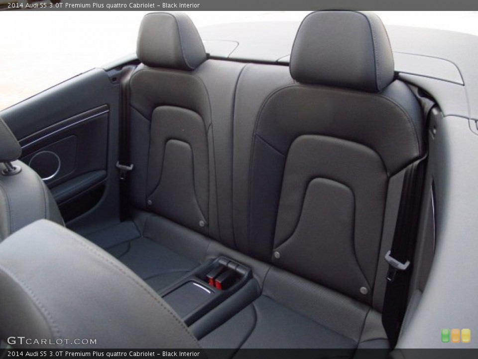 Black Interior Rear Seat for the 2014 Audi S5 3.0T Premium Plus quattro Cabriolet #93664387