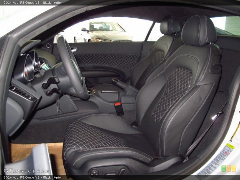 Black Interior Front Seat for the 2014 Audi R8 Coupe V8 #93664573