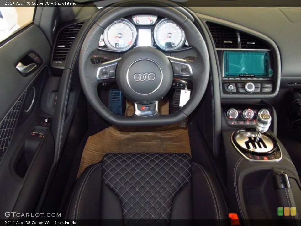Black Interior Dashboard for the 2014 Audi R8 Coupe V8 #93664582