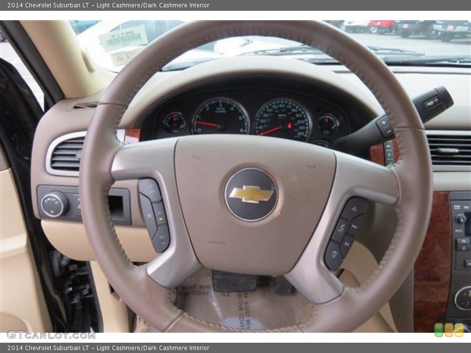 Light Cashmere/Dark Cashmere Interior Steering Wheel for the 2014 Chevrolet Suburban LT #93670037