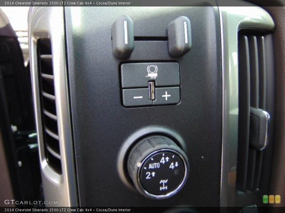 Cocoa/Dune Interior Controls for the 2014 Chevrolet Silverado 1500 LTZ Crew Cab 4x4 #93675308