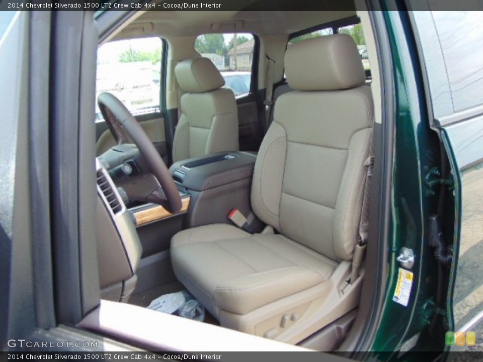 Cocoa/Dune Interior Front Seat for the 2014 Chevrolet Silverado 1500 LTZ Crew Cab 4x4 #93675332