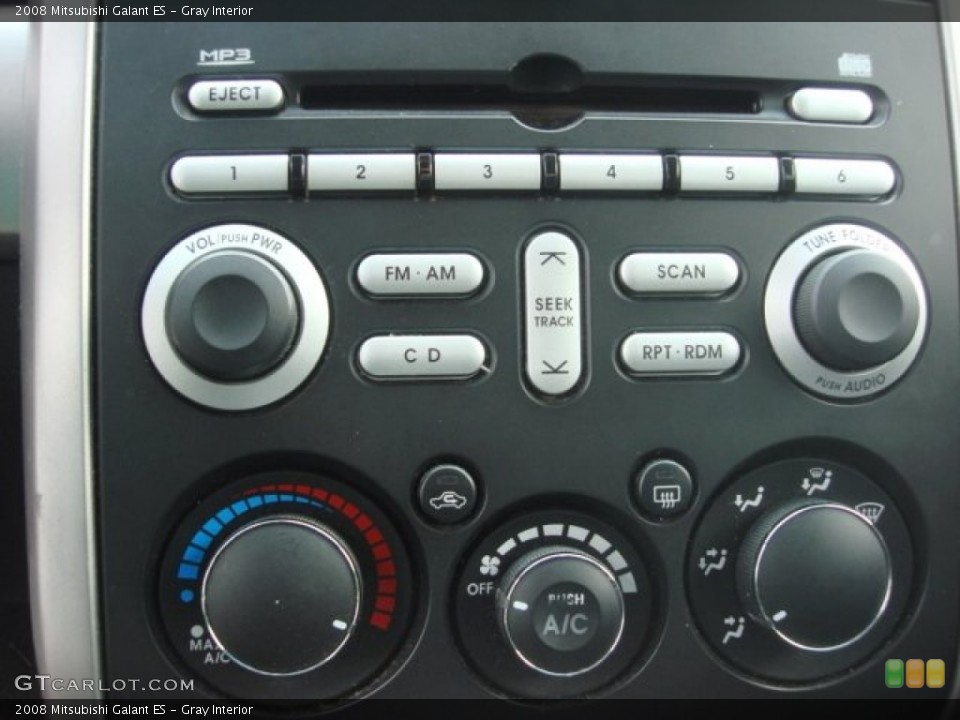 Gray Interior Controls for the 2008 Mitsubishi Galant ES #93679814