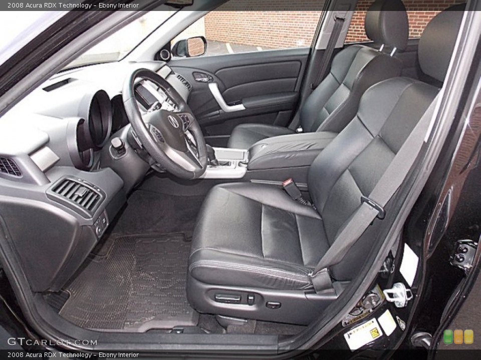 Ebony Interior Front Seat for the 2008 Acura RDX Technology #93681338